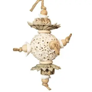 Back Zoo Nature vogelspeeltje Ball And Shells 30 x 12 x 12 cm – schelpen - Afbeelding 5
