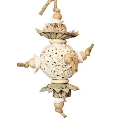 Back Zoo Nature vogelspeeltje Ball And Shells 30 x 12 x 12 cm – schelpen