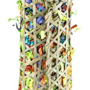 Back Zoo Nature bamboe pouch parkiet 22 x 8 x 4 cm – handgeweven - Afbeelding 2