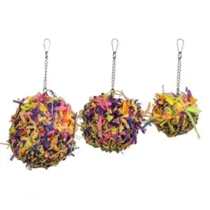 Back Zoo Nature Super Shredding Bal 7-12 cm – vogelspeeltje om te knagen - Afbeelding 4