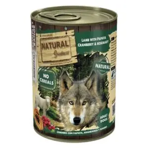 Natural Greatness hondenvoer lam en papaya 400 g – graanvrij - Afbeelding 1