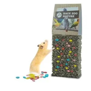 Back Zoo Nature Cardboard Treat Block 14 x 8 x 4 cm – foerageerspeeltje - Afbeelding 8