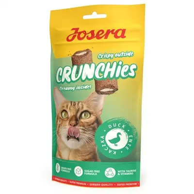 Josera Crunchies eend kattensnack 60 g – graanvrij