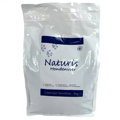 Naturis hondenvoer brok Lam/Rijst Sensitive 3 kg – tarwevrij