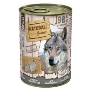 Natural Greatness Monoprotein hondenvoer konijn 400 g – graanvrij - Afbeelding 1