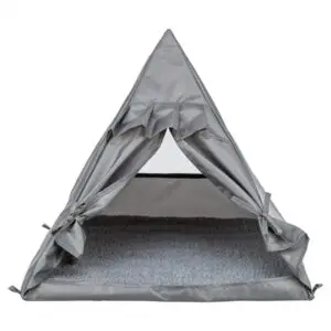 Trixie kattenmand tipi Samoa grijs 55 x 55 x 50 cm – omkeerbaar kussen - Afbeelding 1