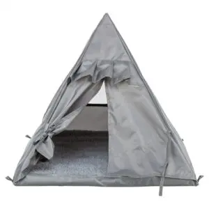 Trixie kattenmand tipi Samoa grijs 55 x 55 x 50 cm – omkeerbaar kussen - Afbeelding 4