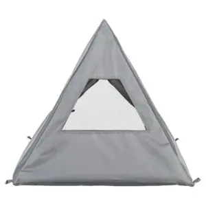 Trixie kattenmand tipi Samoa grijs 55 x 55 x 50 cm – omkeerbaar kussen - Afbeelding 5