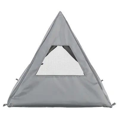 Trixie kattenmand tipi Samoa grijs 55 x 55 x 50 cm – omkeerbaar kussen