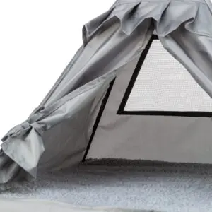 Trixie kattenmand tipi Samoa grijs 55 x 55 x 50 cm – omkeerbaar kussen - Afbeelding 6