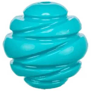 Trixie Super Strong bal TPR petrol 7,5 cm – spiraalvorm voor honden - Afbeelding 1