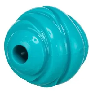 Trixie Super Strong bal TPR petrol 7,5 cm – spiraalvorm voor honden - Afbeelding 4