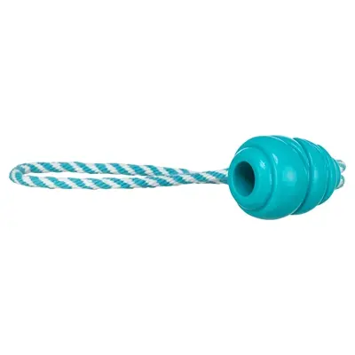 Trixie Jumper kegel aan touw Super Strong TPR petrol 33 x 5 x 5 cm