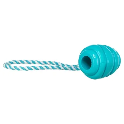 Trixie Jumper kegel aan touw Super Strong TPR petrol 35 x 6 x 6 cm
