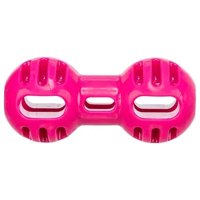 Trixie Dumbell Soft & Strong TPR roze 14,5 x 6,5 x 6,5 cm – hondenspeeltje