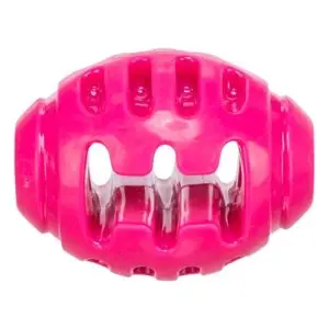 Trixie rugbybal Soft & Strong TPR roze 8,5 x 6 x 6 cm – hondenspeeltje - Afbeelding 1