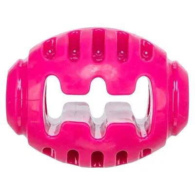 Trixie rugbybal Soft & Strong TPR roze 10 x 7,5 x 7,5 cm – hondenspeeltje