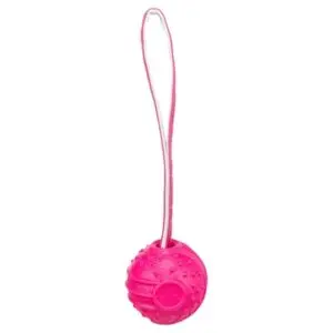 Trixie werpbal Soft & Strong TPR roze 29 cm – met lus en noppen - Afbeelding 5