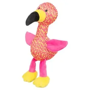 Trixie hondenspeeltje flamingo roze/geel 32 x 12 x 11 cm – stof - Afbeelding 4