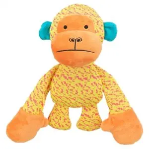 Trixie hondenspeeltje aap geel/oranje 27 x 26 x 10,5 cm – stof - Afbeelding 1
