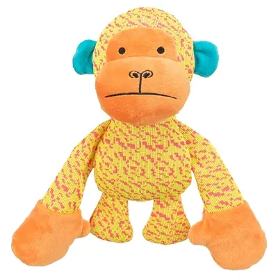 Trixie hondenspeeltje aap geel/oranje 27 x 26 x 10,5 cm – stof