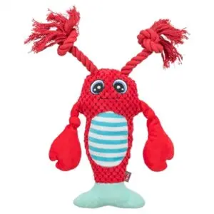 Trixie hondenspeeltje kreeft met flostouw rood 34 x 17 x 10,5 cm - Afbeelding 1