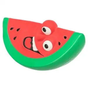Trixie hondenspeeltje watermeloen latex rood/groen 15,5 x 8,5 x 7 cm - Afbeelding 4