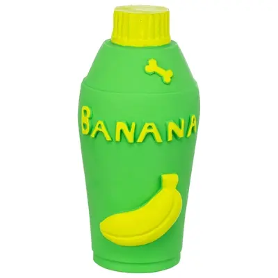 Trixie hondenspeeltje fles banaan latex groen 14,5 x 8,5 x 7 cm