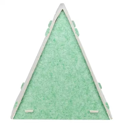 Trixie Lucy speelbox kattenmand driehoek vilt zand/groen 46 x 38 x 50 cm