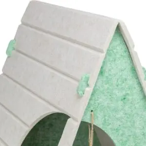 Trixie Lucy speelbox kattenmand driehoek vilt zand/groen 46 x 38 x 50 cm - Afbeelding 7