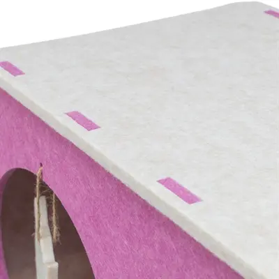 Trixie speelbox Merle vierkant vilt zand/roze 58 x 27 x 29 cm