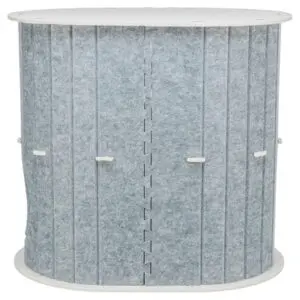Trixie speelbox Mara ovaal vilt zand/grijs 66 x 46 x 62 cm - Afbeelding 5