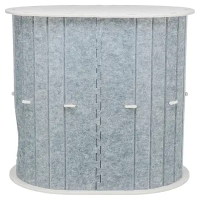 Trixie speelbox Mara ovaal vilt zand/grijs 66 x 46 x 62 cm