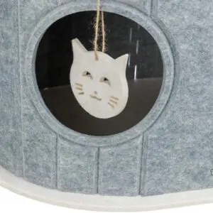Trixie speelbox Mara ovaal vilt zand/grijs 66 x 46 x 62 cm - Afbeelding 8