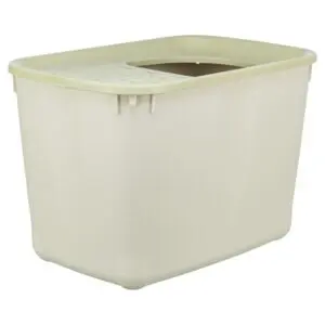 Trixie kattenbak Hop-In grijs/groen 38 x 58 x 39 cm – boveningang - Afbeelding 1