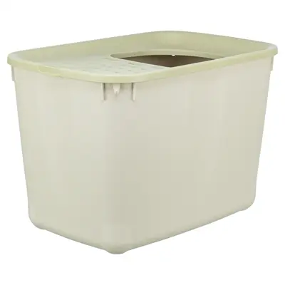 Trixie kattenbak Hop-In grijs/groen 38 x 58 x 39 cm – boveningang