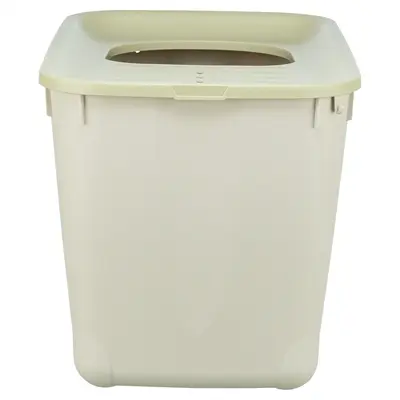 Trixie kattenbak Hop-In grijs/groen 38 x 58 x 39 cm – boveningang