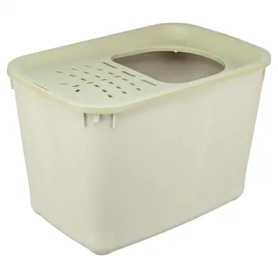 Trixie kattenbak Hop-In grijs/groen 38 x 58 x 39 cm – boveningang