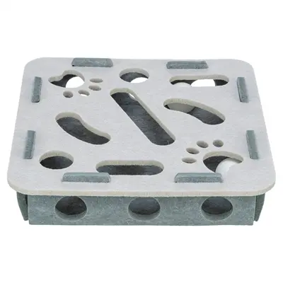 Trixie Hole'n'Roll Box grijs 30 x 30 x 7,5 cm – vilt, voor katten