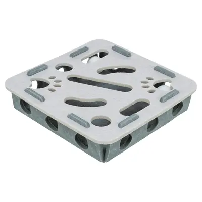 Trixie Hole'n'Roll Box grijs 30 x 30 x 7,5 cm – vilt, voor katten