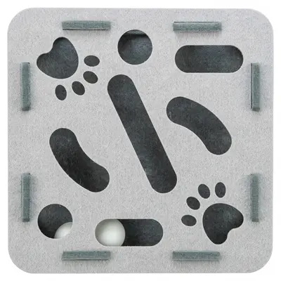 Trixie Hole'n'Roll Box grijs 30 x 30 x 7,5 cm – vilt, voor katten