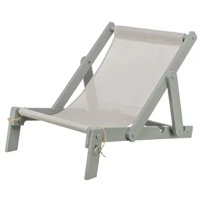 Trixie strandstoel hout grijs 51 x 33 x 37 cm – voor kleine huisdieren