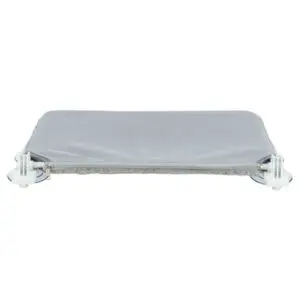 Trixie kattenhangmat voor aan het raam pluche/mesh wit/grijs 58 x 34 cm - Afbeelding 6