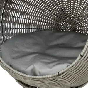 Trixie kattenmand Amalia rond polyrattan grijs 42 x 42 x 70 cm - Afbeelding 6