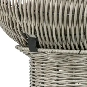 Trixie kattenmand Amalia rond polyrattan grijs 42 x 42 x 70 cm - Afbeelding 8