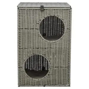Trixie kattenmand Amalia hoekig polyrattan 37 x 35 x 57 cm - Afbeelding 1