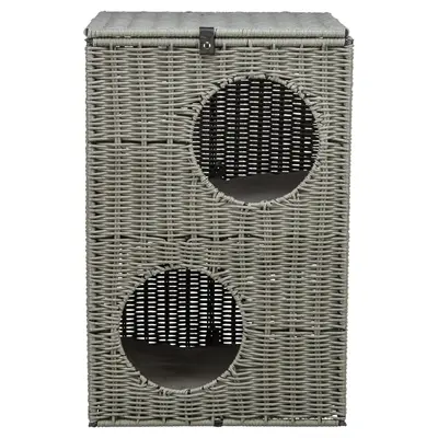 Trixie kattenmand Amalia hoekig polyrattan 37 x 35 x 57 cm