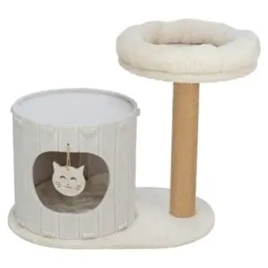 Trixie krabpaal Filia vilt crème 58 x 37 x 52 cm – compact - Afbeelding 1