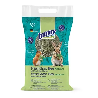 Bunny Nature Freshgrass hooi met pepermunt 500 g – vezelrijk