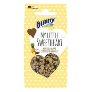 Bunny Nature My Little Sweetheart snack kokos en ananas 30 g – knaagdieren - Afbeelding 1